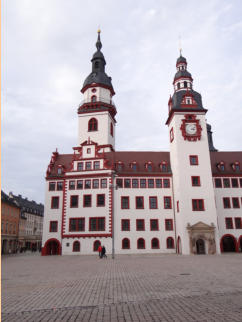 Ansicht altes Rathaus Chemnitz mit Judith-Lucretia-Portal